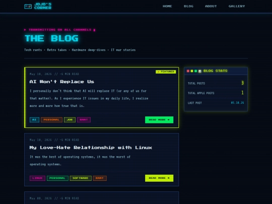 blog screenshot