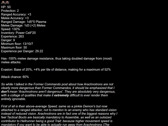 Analyses/DoomRL/Arachnotron screenshot