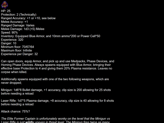 Analyses/DoomRL/EliteFormerCaptain screenshot