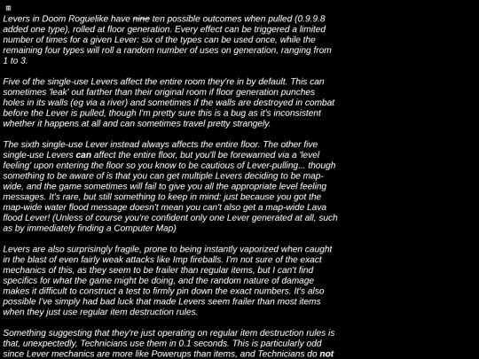 Analyses/DoomRL/Levers screenshot