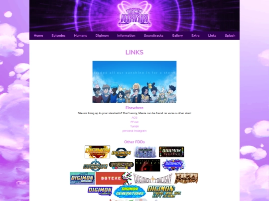 links screenshot