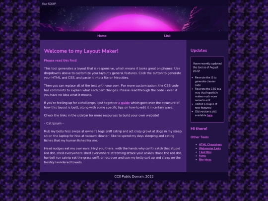 Website screenshot