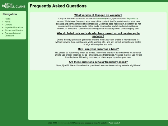 faq screenshot