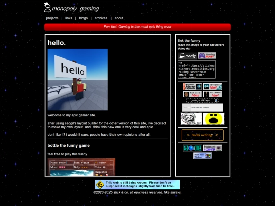 Website screenshot