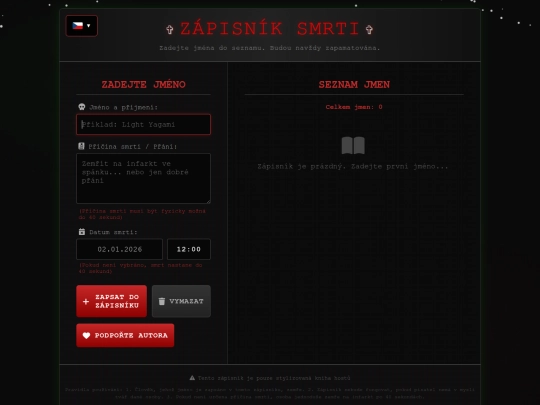 Website screenshot