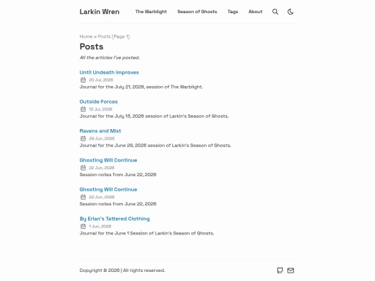 posts screenshot