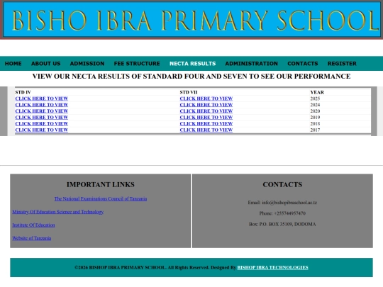 necta screenshot