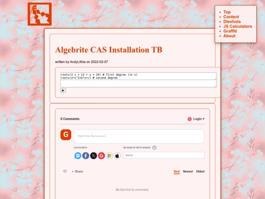 Website screenshot