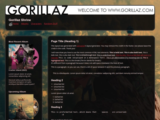 Website screenshot