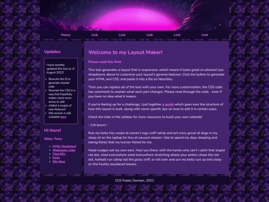 Website screenshot