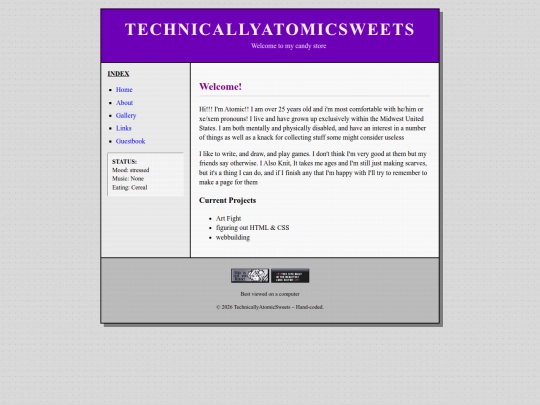 test page screenshot