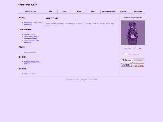 recommendations screenshot
