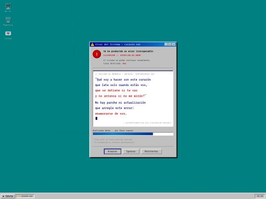 error screenshot