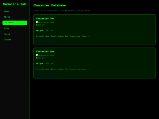 Website screenshot