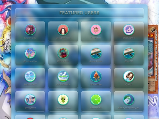 users screenshot