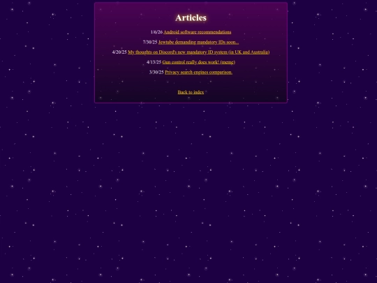 Website screenshot