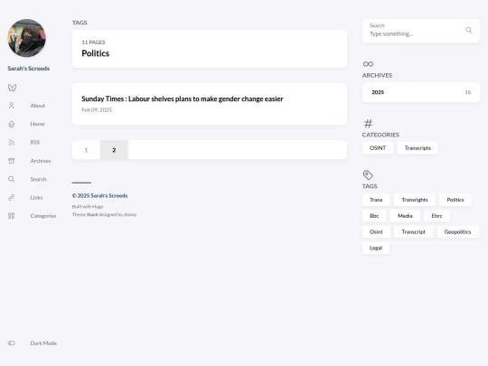 Website screenshot