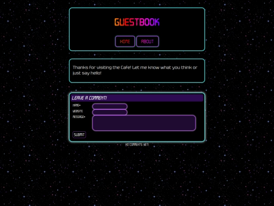 guestbook screenshot