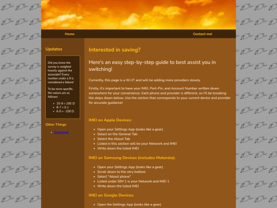 Website screenshot