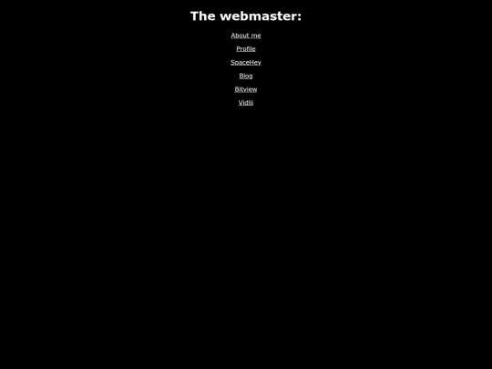 webmaster screenshot