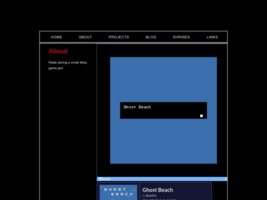 projects/bitsy/ghost-beach screenshot