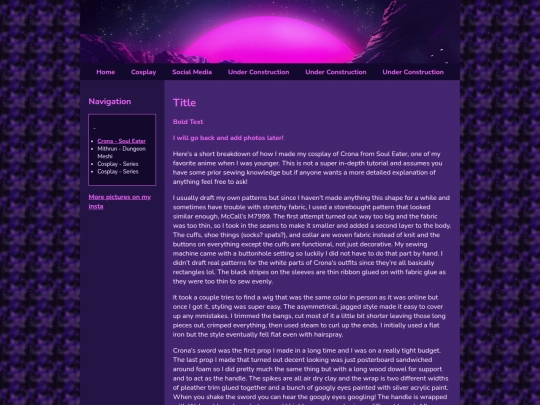 Website screenshot