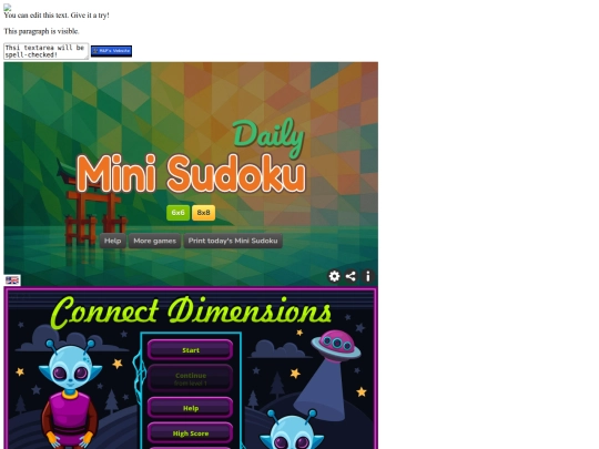 test screenshot