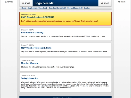Website screenshot