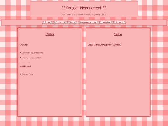 projects screenshot