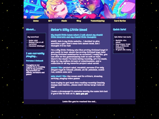 Website screenshot