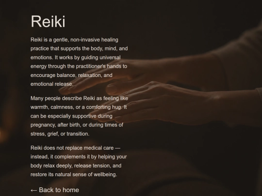reiki screenshot