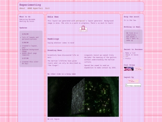 Website screenshot