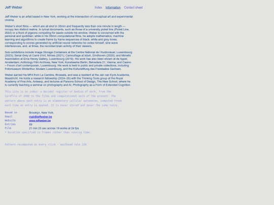 information screenshot