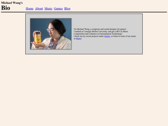 bio screenshot