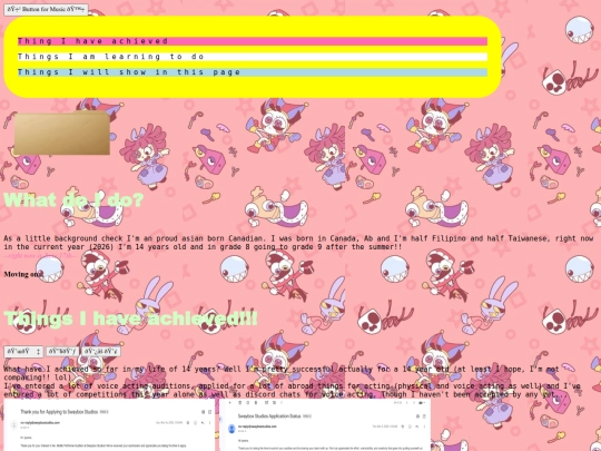 info screenshot