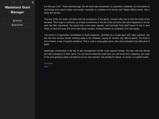Wasteland Giant Manager 0.2 screenshot