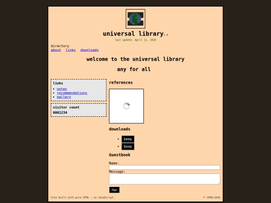 Website screenshot