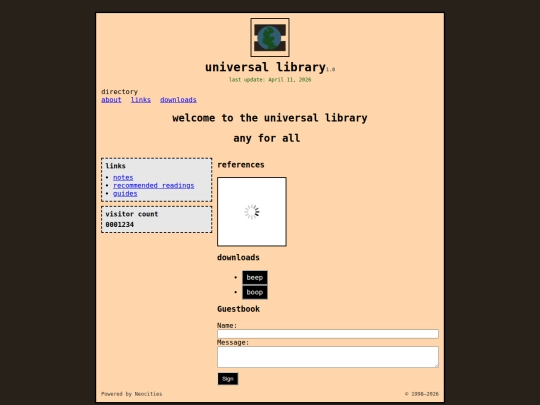 Website screenshot