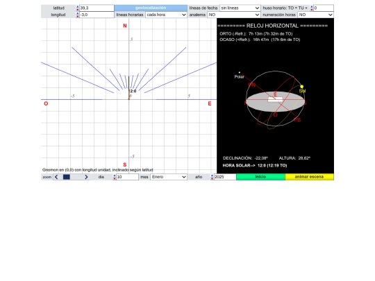 Ordenador/reloj horizontal screenshot