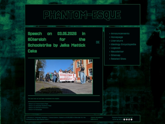 Website screenshot