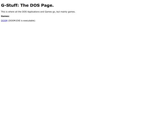 Apps&Games/dos screenshot