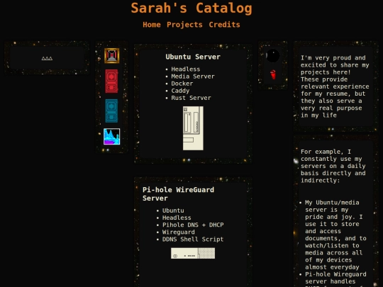 Pages/projects screenshot