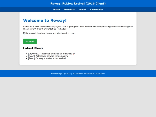 Website screenshot