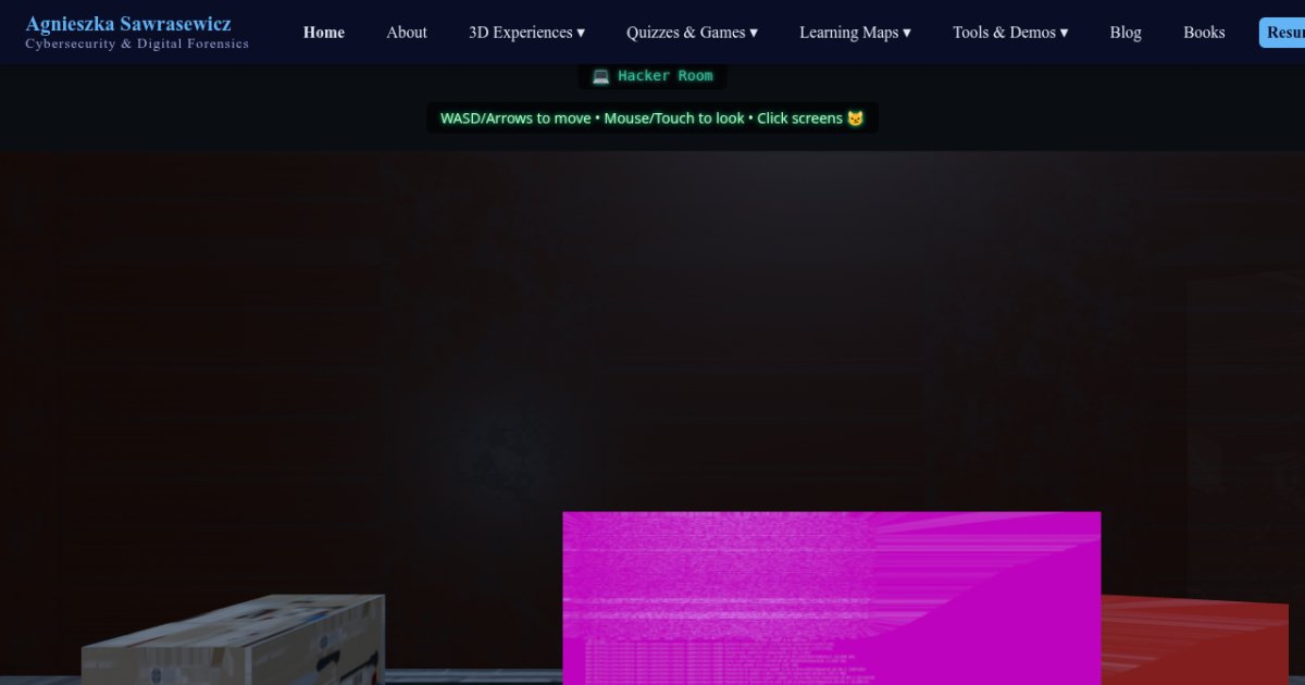 Hacker Room β A-Frame