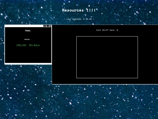 resources screenshot
