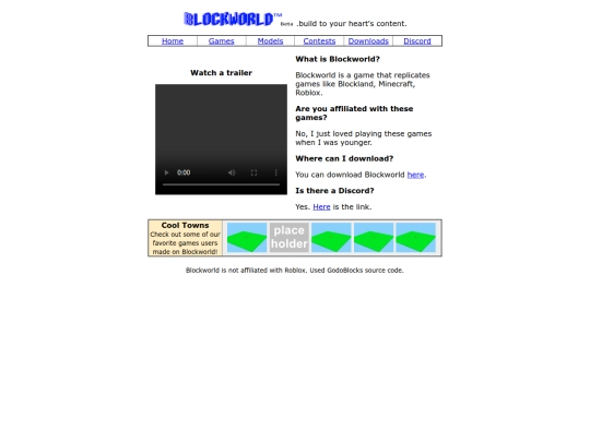 Website screenshot
