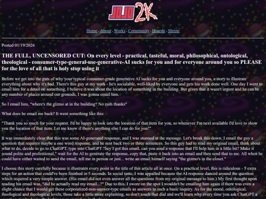 Website screenshot