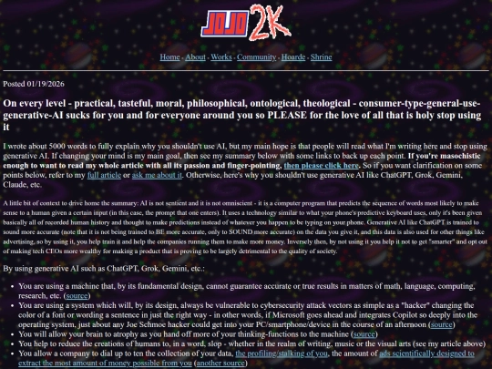 Website screenshot