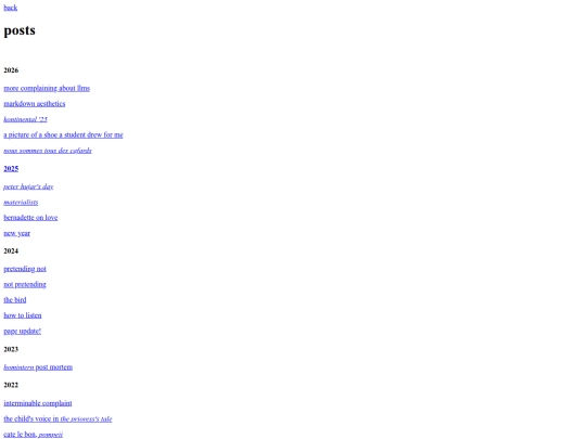 site/posts screenshot