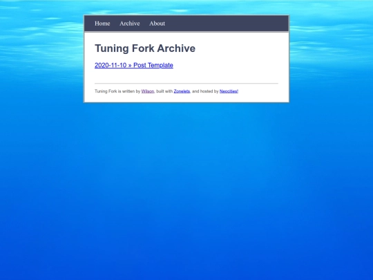archive screenshot